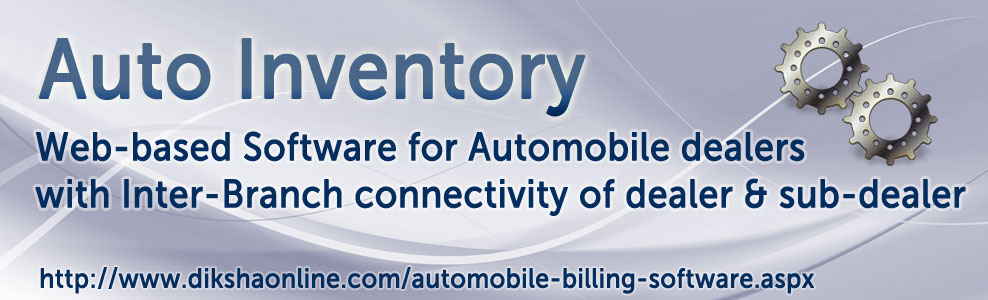 Online Software for Automobiles dealers with inter-branch connectivity of dealer & sub-dealer.